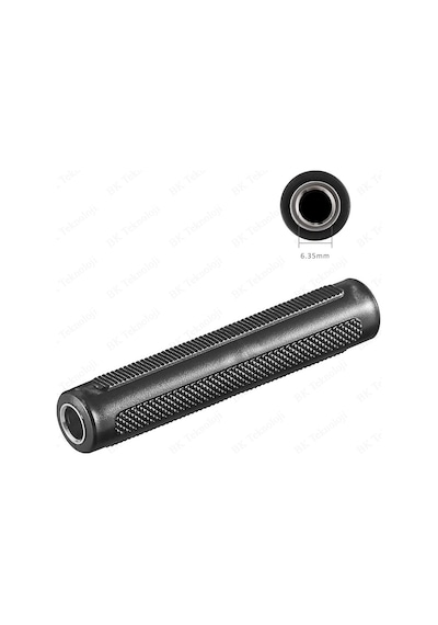 6.35mm 1/4 İnç TRS/TS Bağlayıcı Dişi - Dişi Ses Uzatma Adaptörü