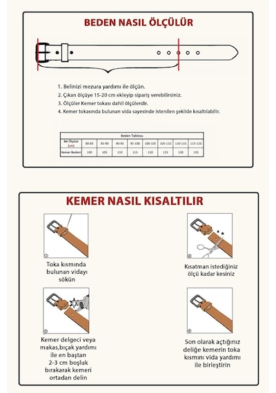 Parscraft Hakiki Deri Erkek Kemer 3,5 Cm Dikişli Siyah Klasik Kumaş Pantolon Kemeri