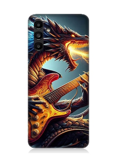 Samsung Galaxy A13 Uyumlu Gitar Ejderhası Desenli Silikon Kılıf