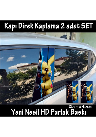 İyi Ve Kötü Tavşan Folyo - 2kapı İçin 2adet Sticker Kaplama - Tuning Modifiye