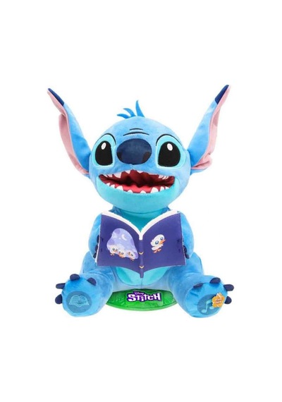 Sesli Karanlıkta Parlayan Masal Anlatan Stitch İnteraktif Peluş 34 Cm Mavi
