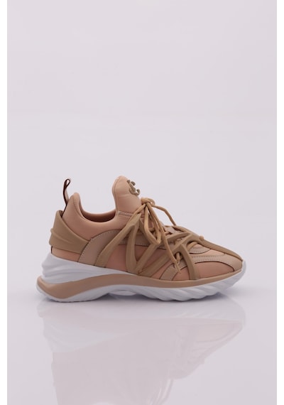Dgn 044 Kadin Bağcikli Sneaker Ayakkabi 044-2252-R0152 Bej