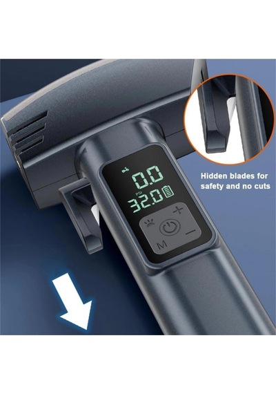 Araba Hava Pompası 4 Ü 1 Arada: Kompresör + Cam Kırıcı + Kemer Kesici + Led Işık Şarjlı 4000mah Araç