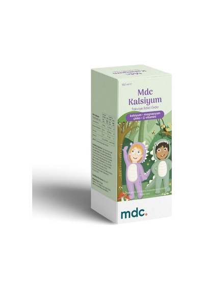 Mdc Kalsiyum Magnezyum Çinko Vitamin D Şurup 150 ML