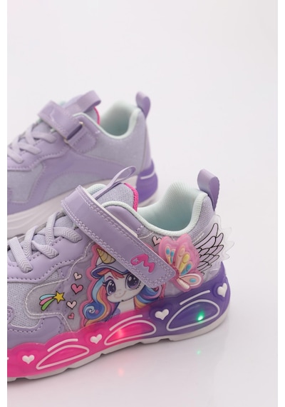 Marco Kids 03-26y310 Çocuk Filet Işıklı Spor Ayakkabı Lila