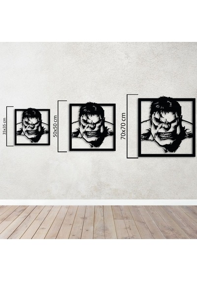 Hulk Yeşil Öfke Metal Duvar Dekoru