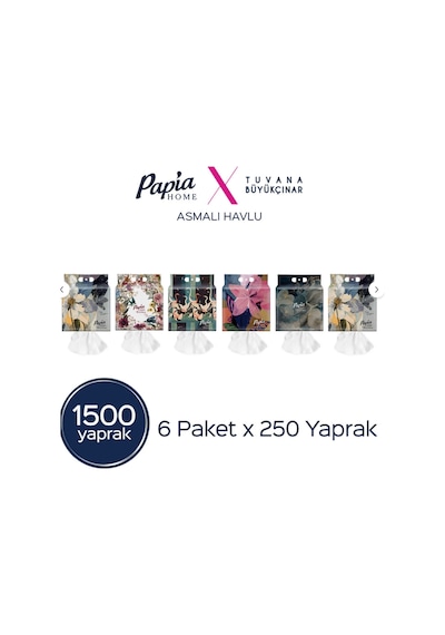 Home Asmalı Havlu 250'li X6 Adet 1500 Yaprak