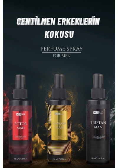 Mara Gawain + Ector + Tristan Erkek Vücut Spreyi 3 x 150 ML