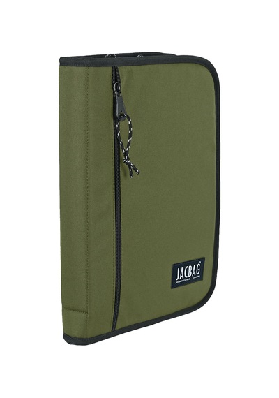 Jacbag Organizip-fermuarlı Dosya Çanta A4 Organizer Dosya-haki Tek Renk
