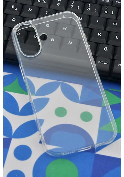 Apple Uyumlu iPhone 17 Kredi Şeffaf Düz Kılıf Kamera Korumalı Şeffaf