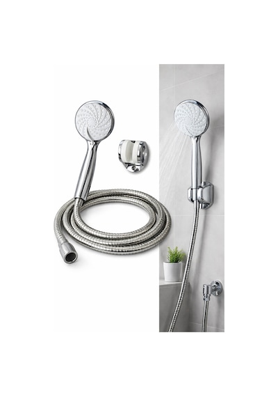Lüks Duş Seti Standart Dn15 1/2 Gümüş Sac Diğer