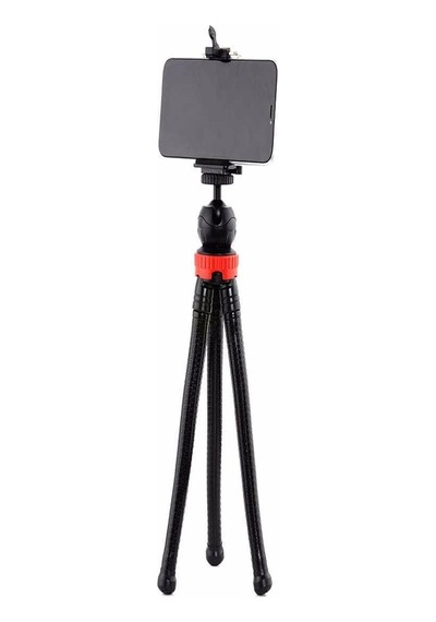 Ayrex Teknosepetim Esnek Flexible Tripod Kamera Profesyonel Telefon Tutucu 360 Derece Tripot, Siyah Diğer