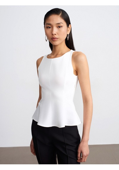 Dilvin 50544 Korse Peplum Bluz-açık Taş