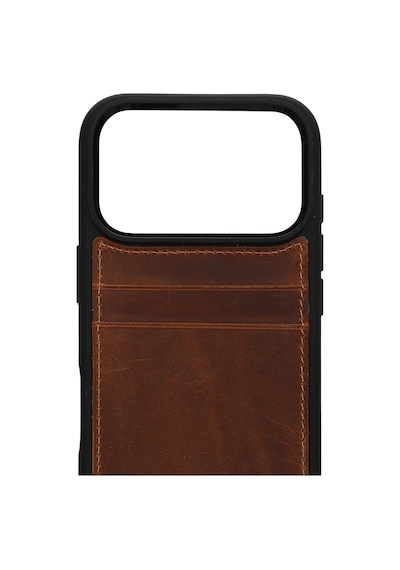 Vintage Wallet Kartlıklı Premium Deri Kılıf Apple Uyumlu iPhone 17 Pro Eskitme Taba