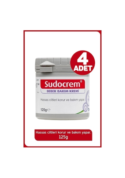 Sudocrem Bebek Bakım Kremi 125 Gr - Teva 4 Adet