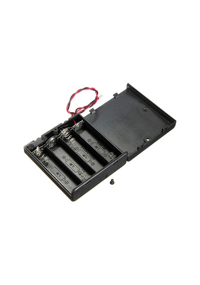 Ic-233f Aa Pil Yuvası 4'lü Kapaklı Switchli