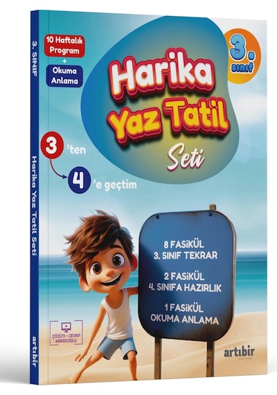 Artıbir Yayıncılık 3. Sınıf Harika Yaz Tatili 4. Sınıfa Geçenler İçin