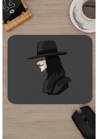 V For Vendetta V5 22x18 Gaming Kauçuk Kaymaz Taban Mouse Pad Fare Altlığı