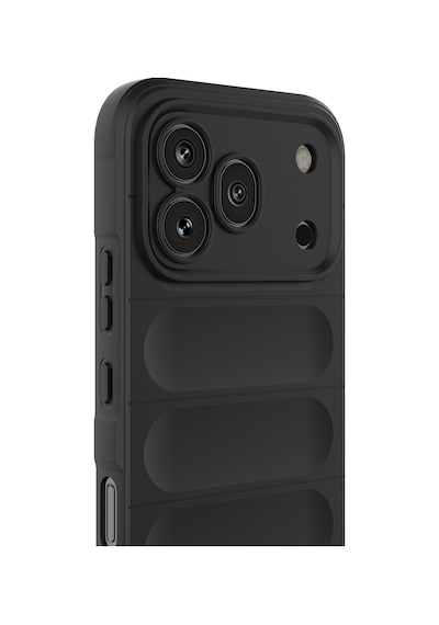 Maks Technology Honor 600 Pro 5g Kılıf Esnek Tpu Oyuklu Arka Yüzey Tasarımlı Mkst Etnik Silikon Kapak - Siyah