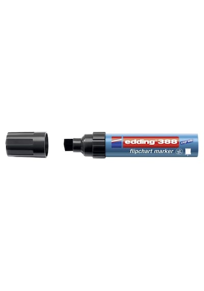 Flipchart Markör - Siyah - 1 Kalem - Kama Ucu 4-12 Mm - Yazı Tahtaları Üzerine Yazmak Çizmek Ve Işaretlemek Için Genel