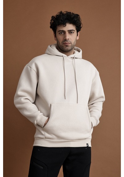 Scorp Origin Erkek Hoodie Sweatshirt Bej Standart Çok Renkli