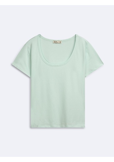 LTB Regular Fit U Yaka Basic Yeşil T-shırt