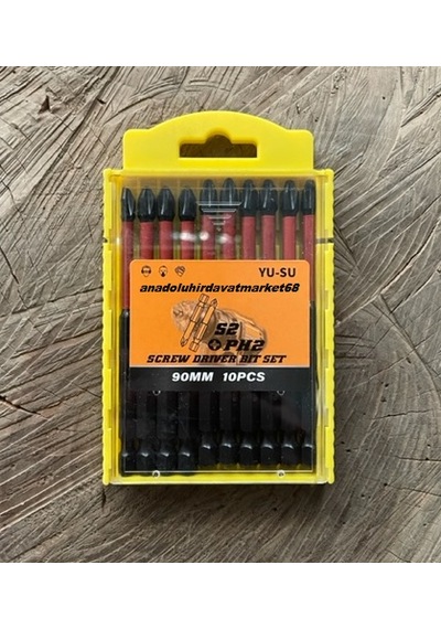 Yusu İmpact Bits Uç Ph2 Sac Vida Sıkma Ucu 90mm Ph2 Bits Uç Carbon Çelik 10pcs Matkap Ucu