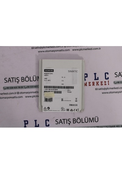 6es7954-8le03-0aa0 Sımatıc S7 Memory Card, 12 Mb Ü