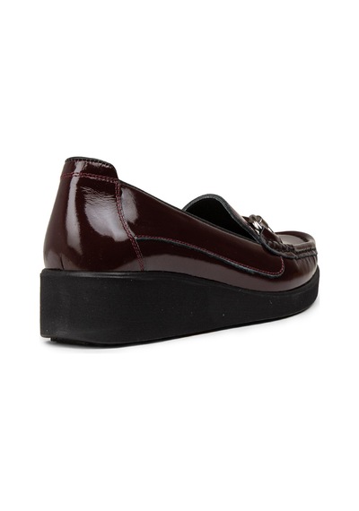 Deery Kadın Hakiki Deri Bordo Tokalı Günlük Ayakkabı - Dl750zbrdc01 Bordo
