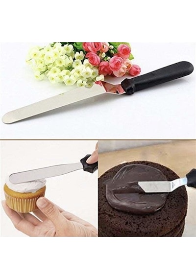 Nar Kalıp Düz Pasta Sıvama Spatulası 20cm