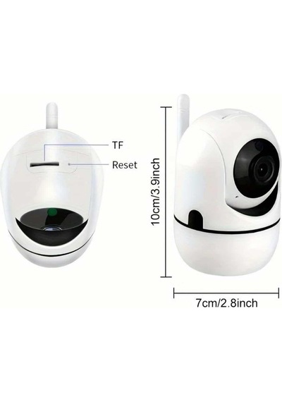 Markalonya Cm-14 Ip Bebek Güvenlik Kamerası, 360 Derece Dönebilen, 5mp Hd Görüntü, Wifi Bağlantılı, Gece Görüşlü, Sesli İletişim, Plastik Gövde, Masa Üstü Montaj, İç Mekan