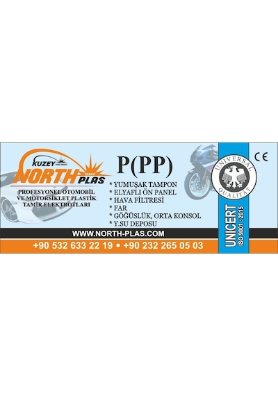 Plastik Elektrot - Kaynak Çubuğu - P (Pp) Siyah ( Geniş )