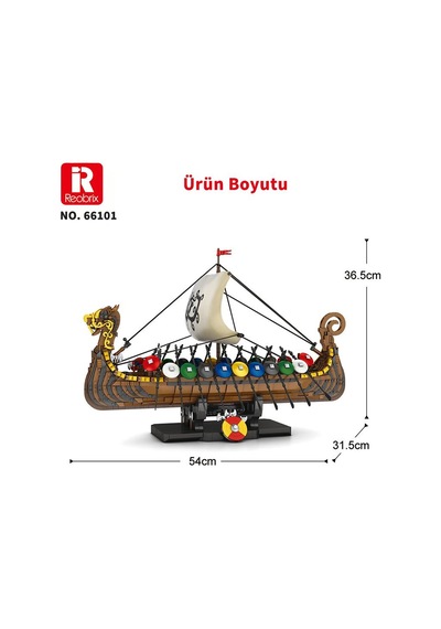 Reobrix Viking Ship 66101 Brick Yapım Seti