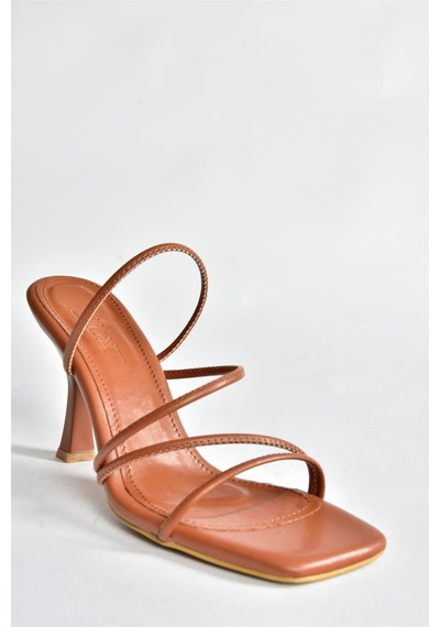 Fox Shoes Taba Kalın Topuklu Kadın Ayakkabı P590033909 Taba