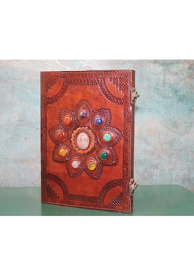 Taşlı Deri Defter Ksk3157