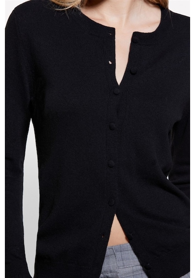 Sisley Kdn Yün Ve Kaşmir Karışımlı Ribana Detaylı Bisiklet Yaka Hırka Kadın Siyah Hırka - 324a102hm5237 Sisley Kdn Yün Ve Kaşmir Karışımlı Ribana Detaylı Bisiklet Yaka Hırka Kadın Siyah Hırka - 324a102hm5237
