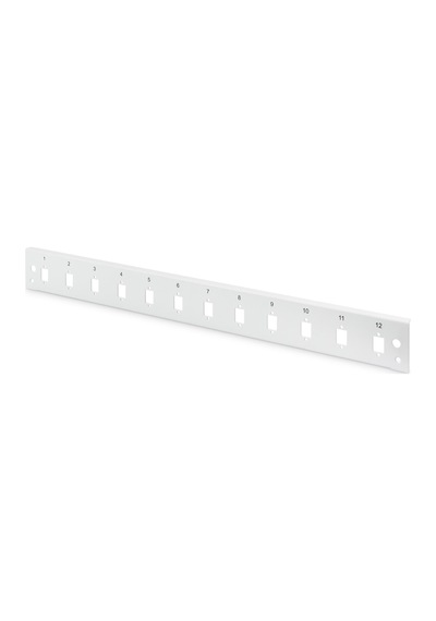 Digitus Dn-96200-ql Sürgülü Boş Fiber Optik Sonlandırma Kutusu İçin Ön Panel, Kilit Mekanizmalı, 12 X Lc Duplex Sc Simplex, E2000 Simplex Dikey, 1u, V
