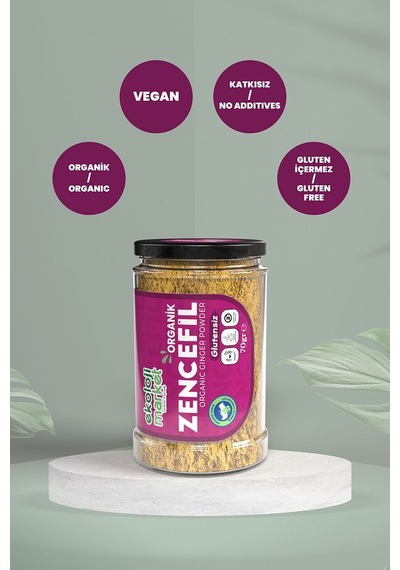 Ekoloji Market Organik Glutensiz Zencefil 70 G