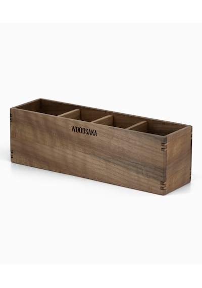 Woodsaka - Reka Ayarlanabilir Dört Bölmeli Kalem Kutusu -Ceviz