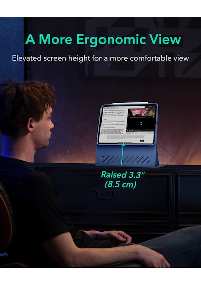 Apple Uyumlu iPad Pro 11 M5 M2-4.nesil M4-7. Nesil 2024 Shift Manyetik Kılıf Kapaklı Kılıf