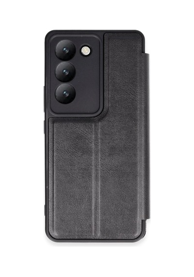 Vivo V30 Lite 4g Uyumlu Kılıf Flip Cover - Siyah