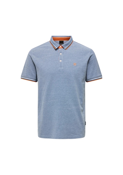 Only & Sons Erkek Onsfletcher Polo Yaka %100 Pamuk T-shirt 22024827 Mavi Mavi