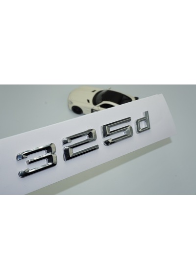 Dk Tuning 325d Bagaj Krom Metal 3m 3d Yazı Logo Bmw İle Uyumlu