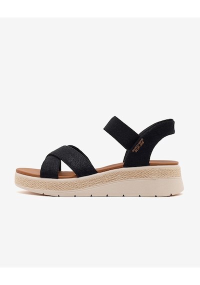 Skechers Bobs Sun Ray Kadın Siyah Sandalet 114417 Blk
