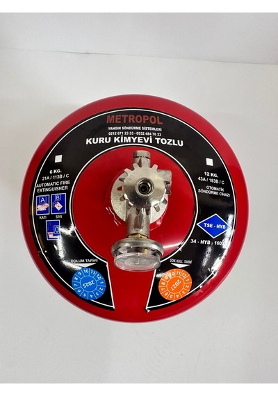 Yangın Tekne Sertifikalı 2kg Abc Tozlu Tayfun Yangın Söndürme Tüpü 4yıl Garantili