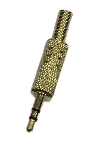 3.5mm Stereo Erkek Jak Altın Kaplama Metal Kasa Ses Kablosu Tamir Konnektörü Kulaklık Aux Uç Gold