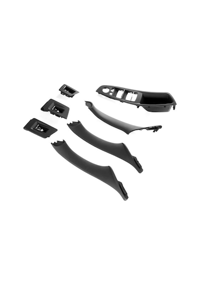 Bmw F10 5 Serisi Siyah İç Kapı Kolu Tutamağı Set 7 Parça 51417225873