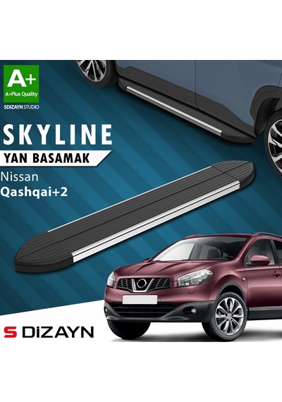 S-dizayn Nissan Qashqai +2 Skyline Krom Yan Basamak 183 Cm 2007-2014 A+ Kalite