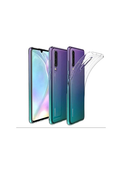 Kilifone - P30 Uyumlu - Kılıf Şeffaf Soft Slim Fitt Süper Silikon Kapak - Şeffaf