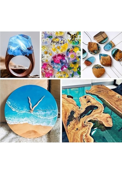 Glaresın Clear Epoxy Resın Ultra Şeffaf Hızlı 3 Kg Hobby Sanat Art Tepsi İnce Döküm Epoksi Reçine Kıt
